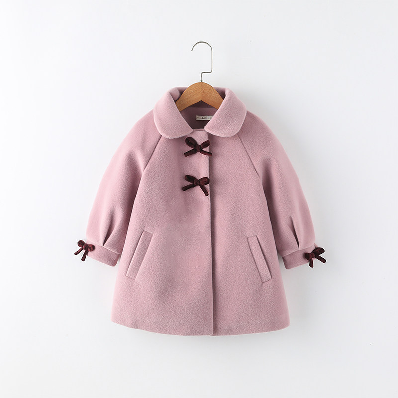 Girls' fur coats autumn winter 2022 New foreign pie Children's medium long version of big clothes clip cotton warm CUHK Children's clothes Han version