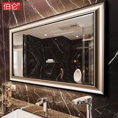 Bolun wall-mounted powder room mirror Bathroom mirror bathroom mirror Modern minimalist bathroom mirror Toilet mirror