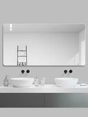 Burun fillet frameless bathroom mirror wall-mounted waterproof dressing room mirror toilet hanging mirror toilet toilet makeup table mirror