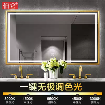 Burun smart mirror hanging wall dressing room mirror bathroom mirror with light led mirror luminous mirror anti-fog customization