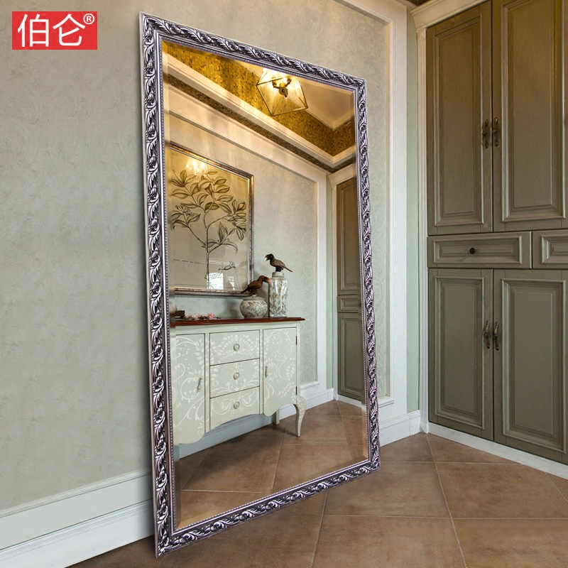 Burun Whole-body Mirror Full-body Mirror Floor Mirror Eurostyle Bedroom Wall-mounted Mirror Clothing Store Big Mirror