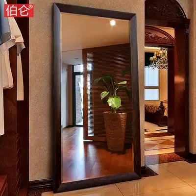 Burun fashion simple modern Chinese full-length mirror full-body mirror floor mirror wall-mounted full-length mirror bedroom large mirror