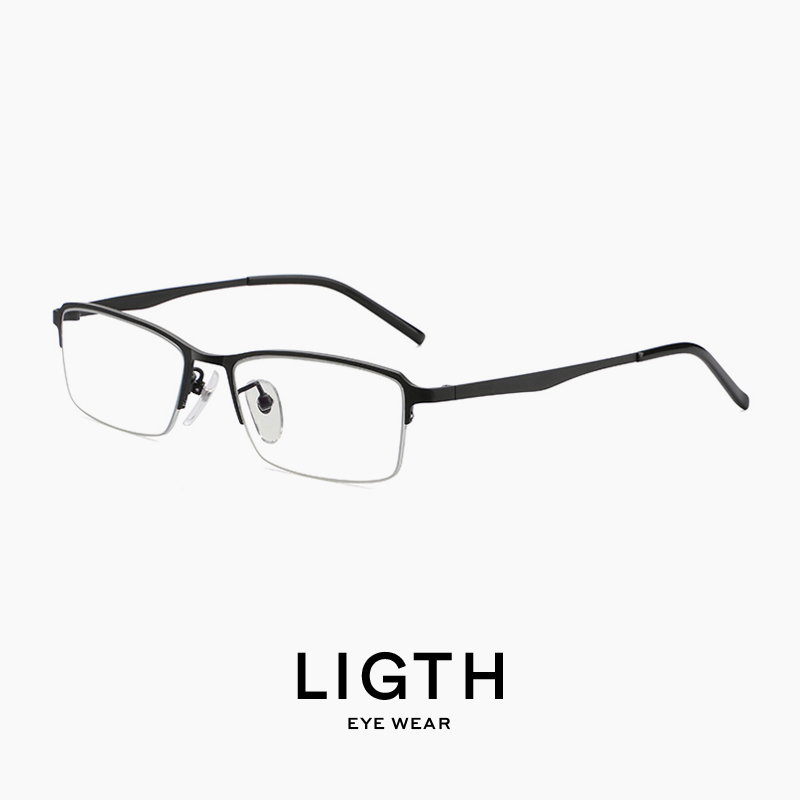 Ricchio Business Radiation Protection Glasses Male Discoloration Anti-Blue Light Cell Phone Computer Eye Protection Myopia Eye Titanium Shelf