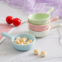 Nordic minimalist ceramic small plate ins Wind photo props Net Red Gourmet props decorations