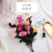 ins simulation flower holding flower Tulip photo background props ornaments shooting props minimalist girl heart