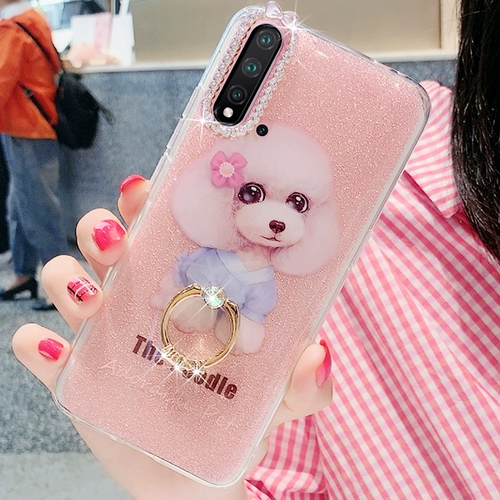 Подходит для корпуса мобильного телефона Huawei Nova5 Nova5pro Женская защитная крышка novo4 3i Жидкий силиконовый силикон 5ipro nove3e new Anti -Fall Por net ret cartoon милый