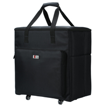 Desktop computer bag Gaming game console chassis transport bag ATX large chassis bag Roller skating universal wheel handling storage bag Desktop display screen 23 8 24 inch 27 inch storage box bag