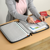 Document bag office Hand bag briefcase hand carry business bag handbag file bag A4 canvas simple Conference bag