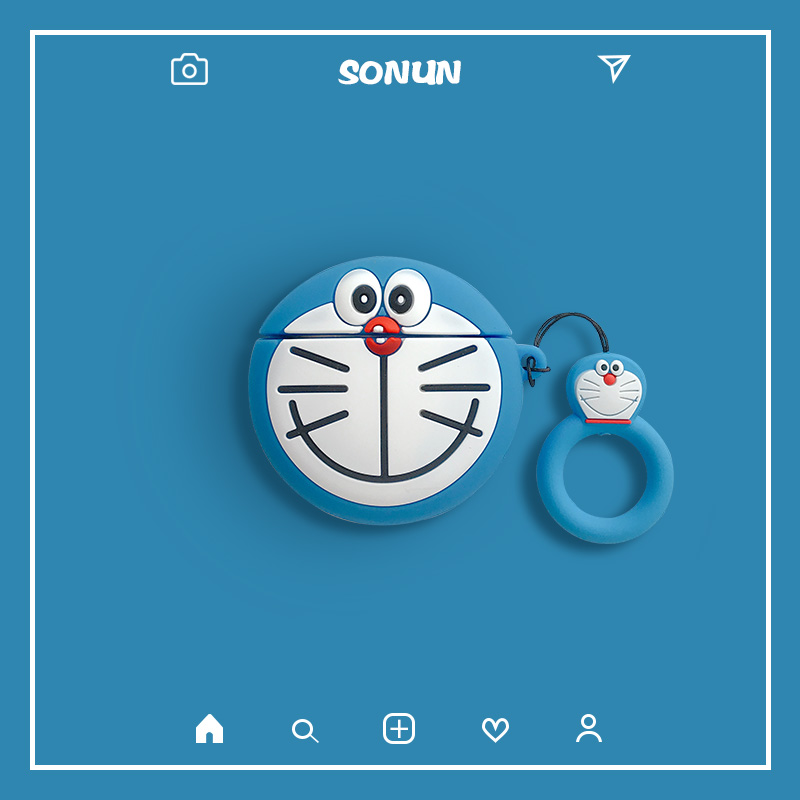 Creative cartoon cat AirPods headphone set net red Apple bluetooth headset 2 anti-fall silicone plusins ​​fashion personality simple pro second generation headphones men and women couple protection box three generations