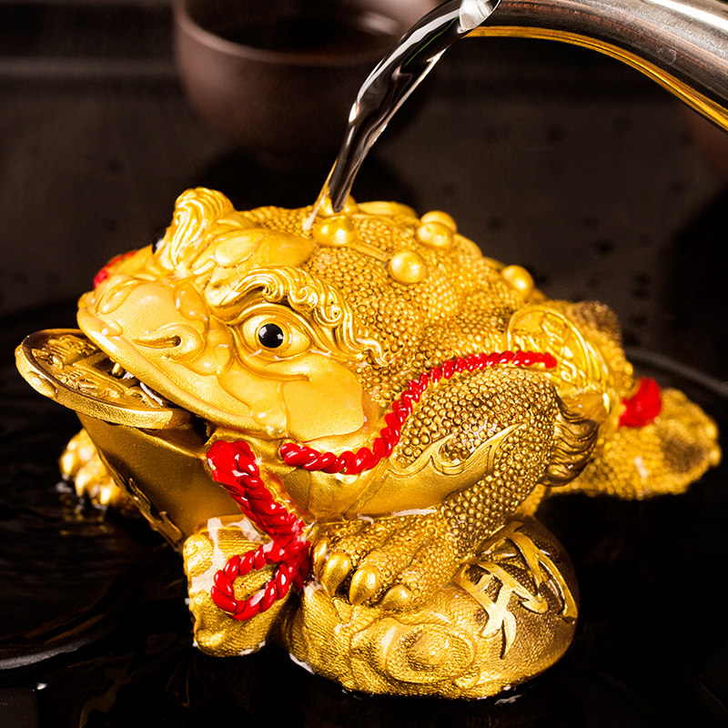 Tea pet ornaments tea ceremony Zen tea accessories color crab personality creative fortune toad purple sand can be raised