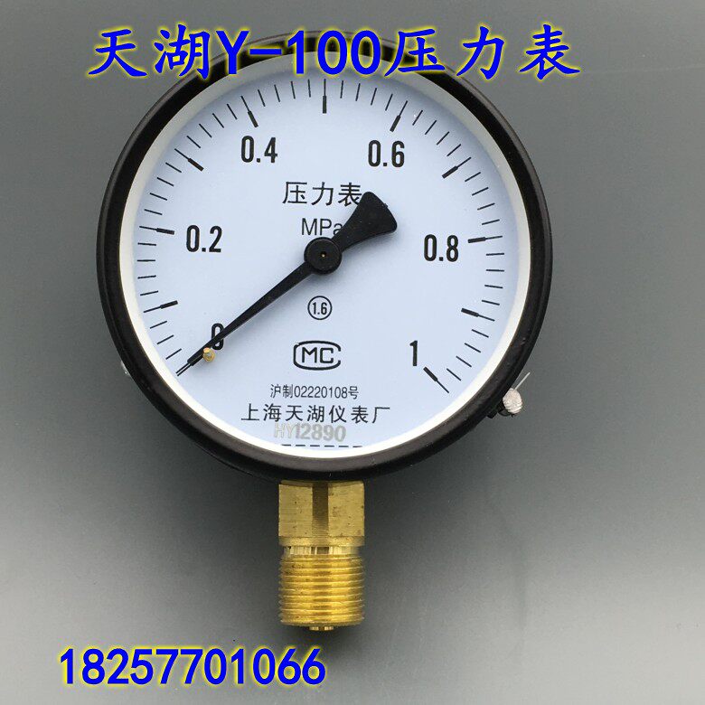 Sky Lake Y-100 Pressure meter Gauge Pressure Gauge gauge Vacuum Table 0-1 1 6 2 5 -0 1-0MPA
