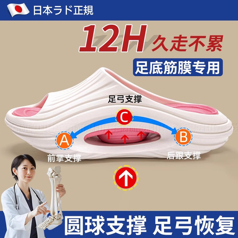 Arch Support Slippers for Flat Feet and Valgus, Professional Correction, Eva Anti-Slip and Anti-Odor Slippers soft sole