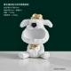 Morandi White Geometric Block Dog Storage