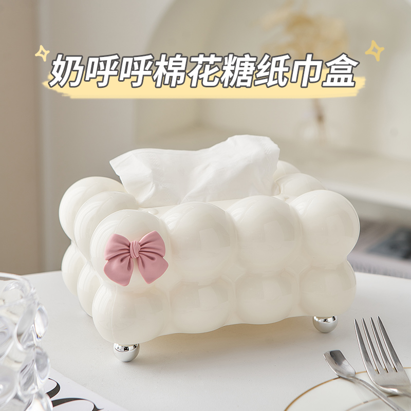 Cream Wind spring paper towel cartridge magazine Light Extravagant Advanced Senses Cramps Cardboard Box Home Napkins Drawing Room Creativity-Taobao