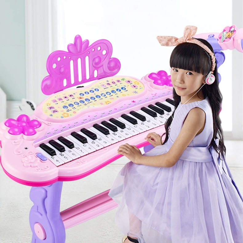 Bé gái piano điện tử mới bắt đầu có thể chơi đồ chơi nhạc cho bé piano đa năng nhỏ 3-6 tuổi m - Đồ chơi âm nhạc / nhạc cụ Chirldren