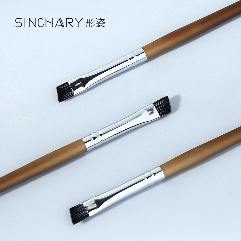 Eyebrow brush Angled brush Eyeliner brush Multi-function portable soft wool a set of professional makeup tools for beginners