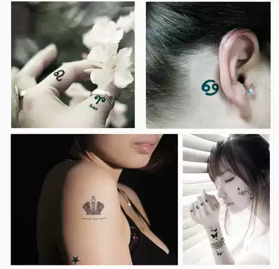 Shape and posture 5-piece suit tattoo stickers for men and women waterproof tattoo sticker paper personality fashion simulation tattoo close-fitting body painting