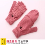 Трикотажные перчатки, демисезонное дорожное флисовое удерживающее тепло милое кольцо, 2019, без пальцев