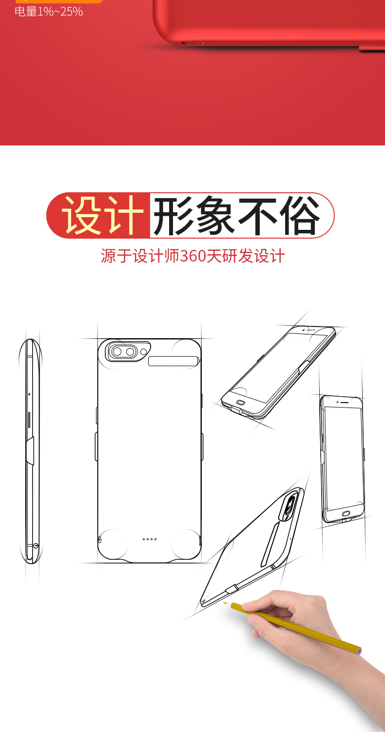 OPPOR11 kẹp pin sạc R9splus vivox9 không dây cầm tay điện Po khối lượng vỏ điện thoại đấm R11splus mỏng chính hãng nhanh phí phổ nhỏ gọn pin - Ngân hàng điện thoại di động cục sạc dự phòng