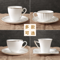 Ceramic coffee cup set Bone China European simple gilt coffee cup Cup Cup Cup Saucer afternoon tea set logo