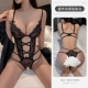 Черный костюм [кружево открытая промежностная куртка]+[Внешняя рубашка]