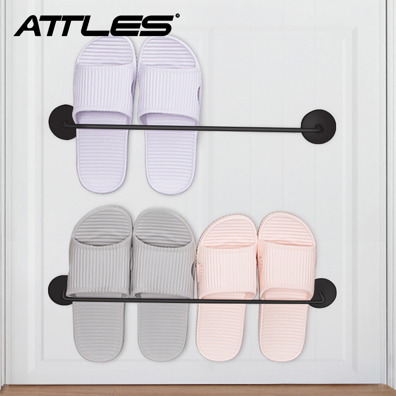 Bathroom slippers frame shake-in-style Dressing Room Wall Hanging Free of perforated Space Aluminum Creative gold Airing Rack