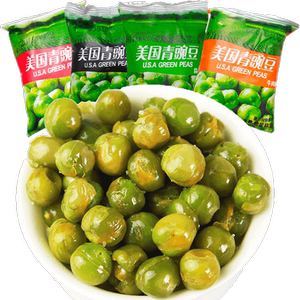 蒜香青豆豌豆500g独立小包装零食批发整箱炒货散装豆类休闲食品领天猫淘宝优惠券可省3元