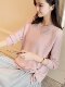 2026 Autumn and Winter Women's Lace-Up Sweater Long Sleeve Pullover Loose Knitwear Short Base Shirt Jacket Top Spring Wear