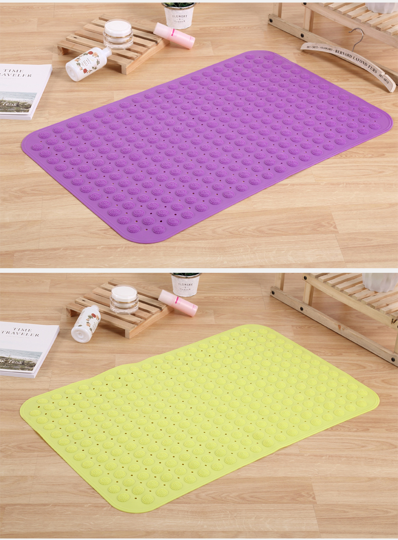 Phòng tắm chống trượt mat tắm vòi hoa sen nhà vệ sinh cửa nhựa PVC mat vô vị hút cốc cửa mat thảm đá lau chân