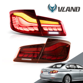 改装后尾灯适用宝马5系2011-2017龙鳞款流光转向刹车LED尾灯总成