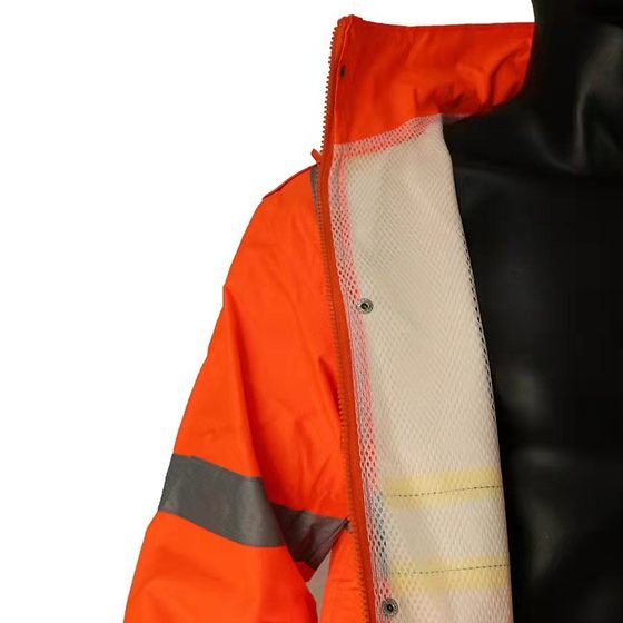 劳保雨衣套装可定反光分体式雨衣桔色骑行环卫工地雨衣雨裤套装