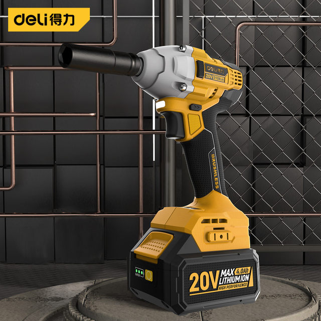 Brushless electric driver large torque lithium battery impact electric wrench electric tool rechargeable auto repair electric starting