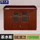 Tea cabinet storage cabinet office side cabinet Chinese paint sticker solid wood veneer office cabinet