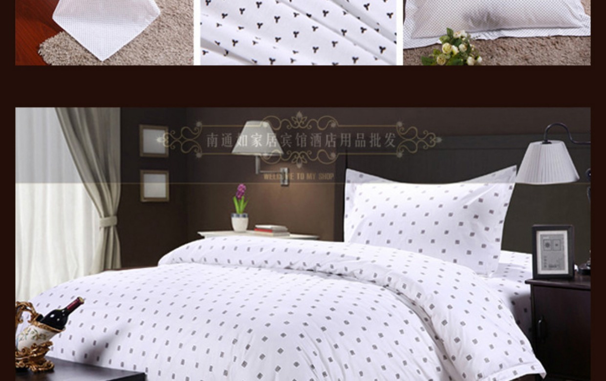 Khách sạn giường ngủ ở bán buôn bông hoa kích thước in lưới Mitsubishi wicker hoa gia đình lanh chăn bốn - Bộ đồ giường bốn mảnh chăn ga everon 2020