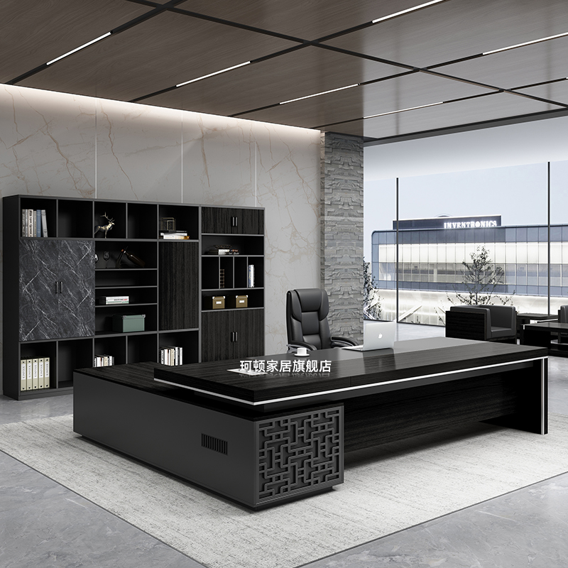 Office Furniture Brief Modern Boss Table Presidents Table Manager Desk Managers Table Plate Large Bandae Desk Chair Combinations