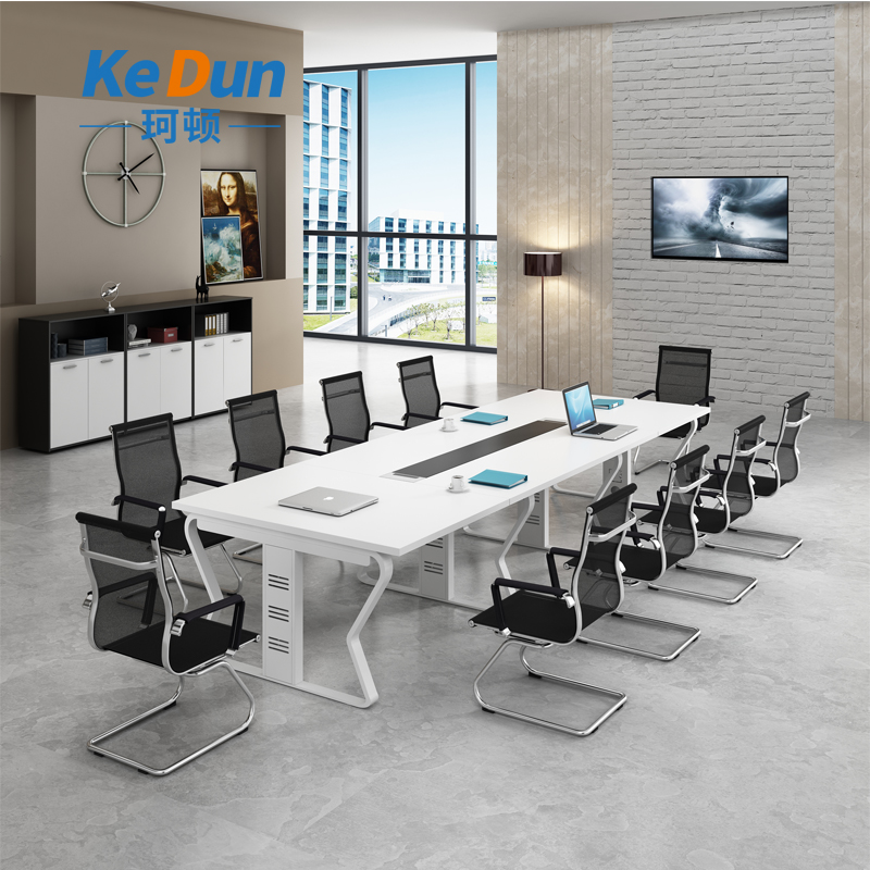 Office furniture conference table long table conference room table and chair combination simple modern meeting negotiation desk reception table