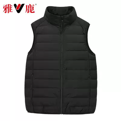 Yalu 2021 New down jacket vest men's fashion short thin coat vest horse clip Tide brand