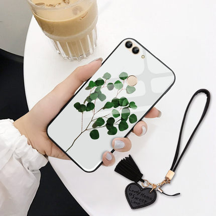 华为畅享7s手机壳女款玻璃镜面畅享7全包外壳