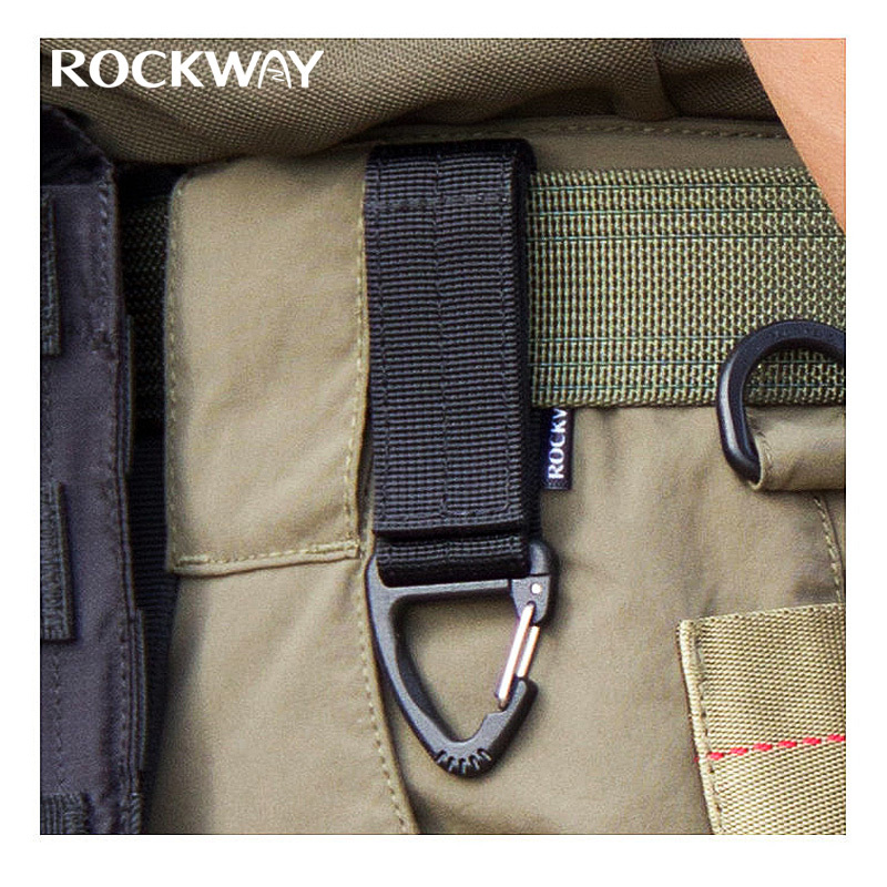 Rockway Belt Quick-Release Tactical Buckle Single-Point Clip Quick-Release Keychain Belt Clip Edc Single Hook Buckle Nylon