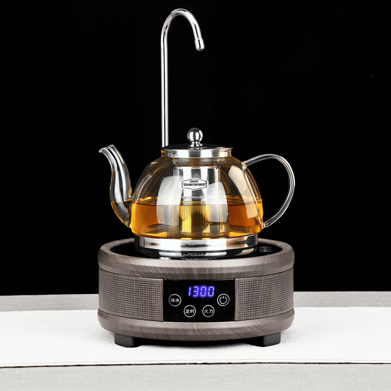 Glass-boiled teapot with automatic boiler tea cooker cooking kettle for tea household suit