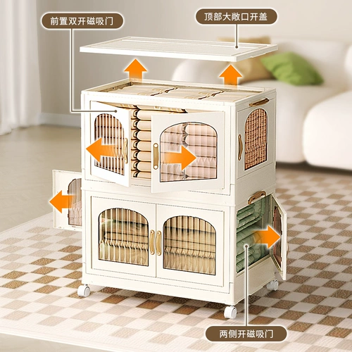 Домашняя спальня Простая гардероб простой сборник пластиковый шкаф шкаф шкаф шкаф спальня складная шкаф шкаф