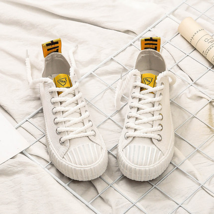 远步草莓板鞋女复古ins女鞋港风超火帆布鞋20