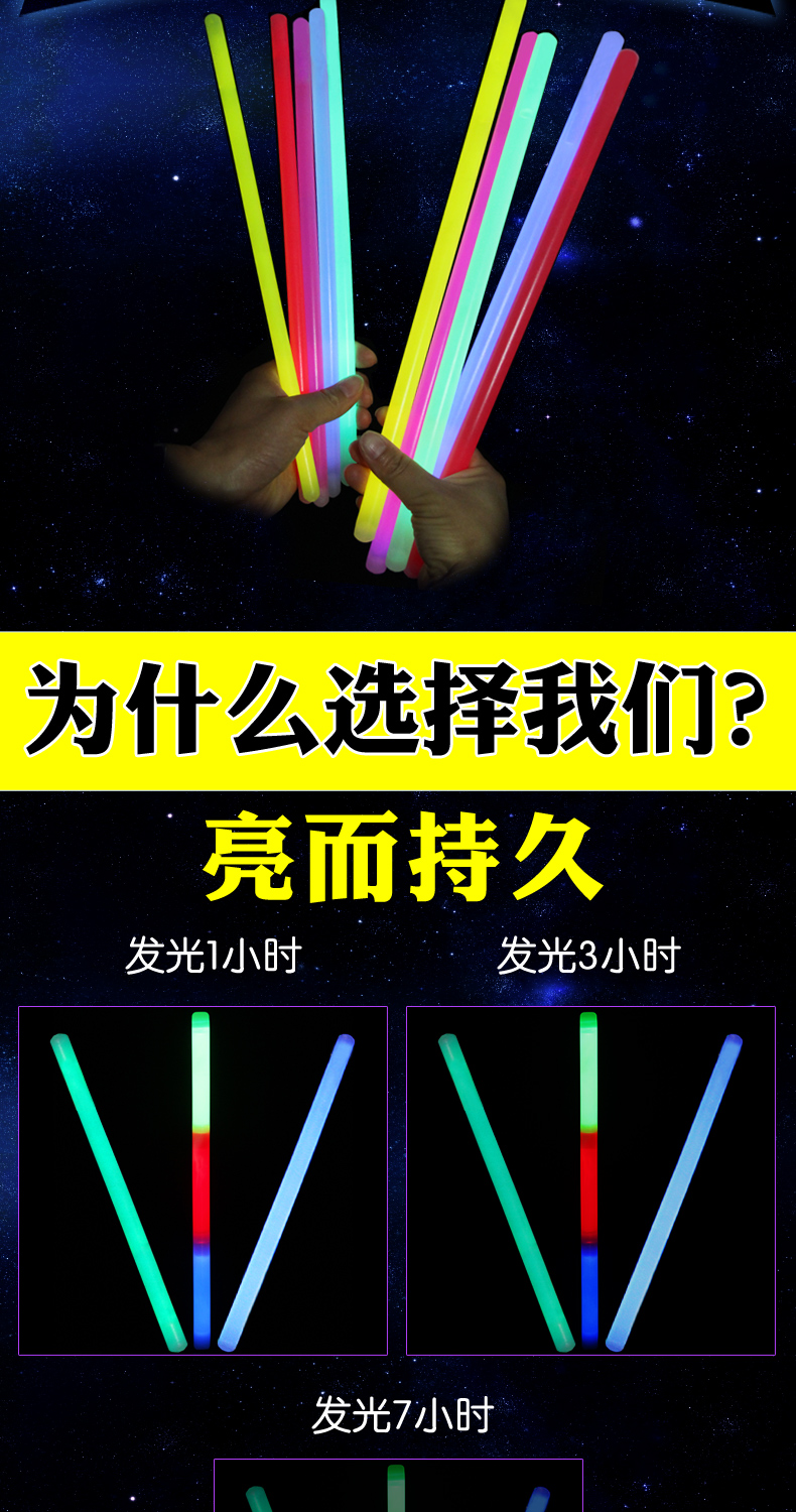 Light stick buổi hòa nhạc lớn cung cấp gậy trống dạ quang - Sản phẩm Đảng / Magic / Hiệu suất đồ hoá trang noel