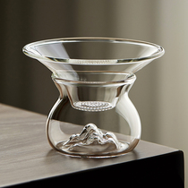 Tea leakage tea filter tea filter tea water separation tea separator tea artifact glass tea filter fair cup tea set 489