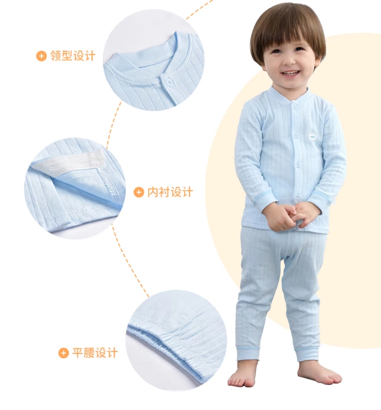 Quần bé mùa thu phù hợp với đồ lót cotton cho bé mùa xuân và mùa thu nam 1 tuổi 0 nữ 2 quần áo mùa đông 3 trẻ sơ sinh quần áo ngủ