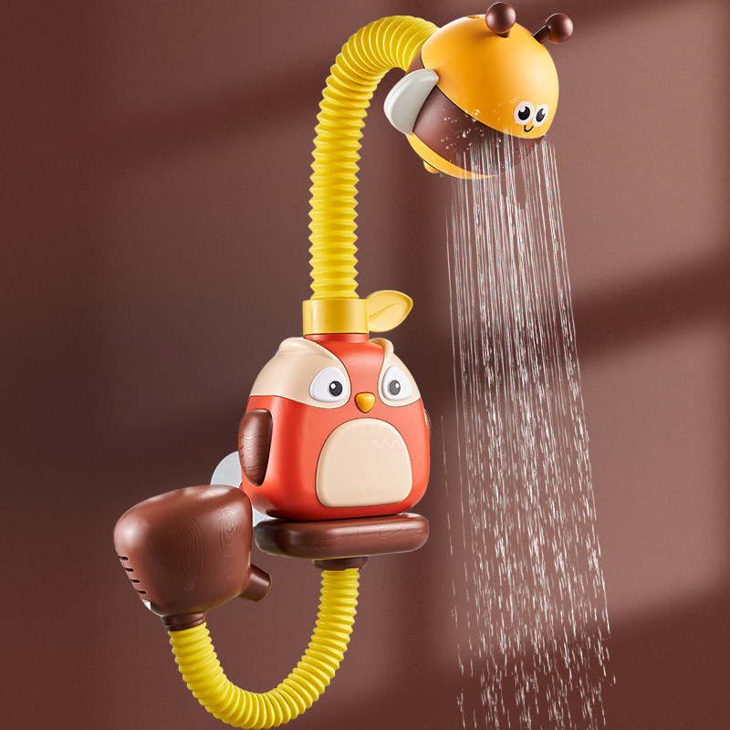Little bee baby bath toy play water baby spray water electric shower sprinkler children girl boy bath