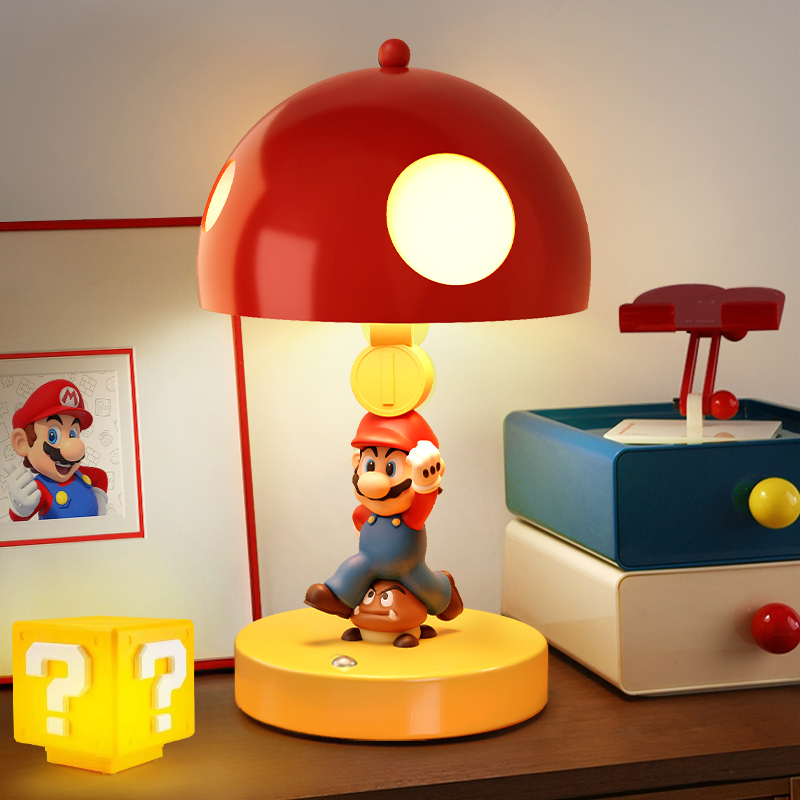 Mario Table Lamp, Night Light, Birthday Gift for Boys and Children, Valentine's Day Gift for Friends, Bedroom Bedside Atmosphere Lamp Decoration Mario Table Lamp, Night Light, Birthday Gift for Boys and Children, Valentine's Day Gift for Friends, Bedroom Bedside Atmosphere Lamp Decoration