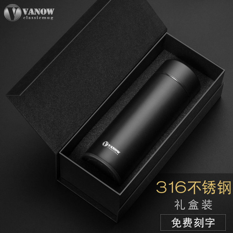 British Vanów upscale 316 stainless steel custom lettering business insulated cup men and women's water glass sub portable tea cup