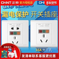 Zhengtai Switch гнездо пять -отверстие в гнезде 10A Электрический водонагреватель Блок Защита Утечка Утечка.