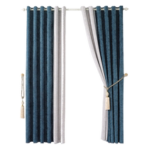 Whole house customized curtain gauze curtain Shaoxing Keqiao 2024 new light luxury modern simple living room bedroom windproof